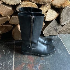 Ladies, leather Frye motorcycle boots, size 6.5
